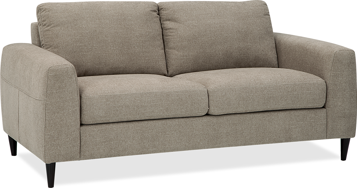 Atticus Leather/Fabric Loveseat