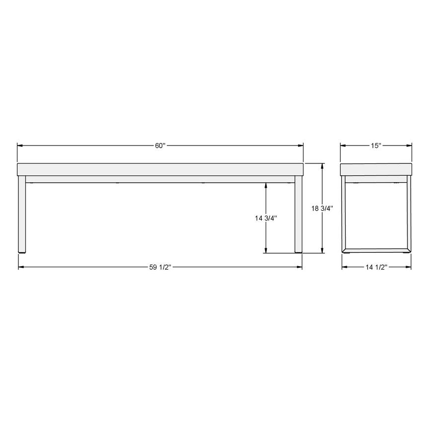 60" Dryden Bench