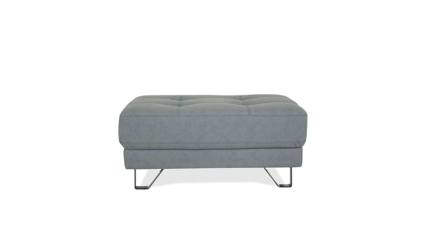 Seattle Leather/Fabric Ottoman