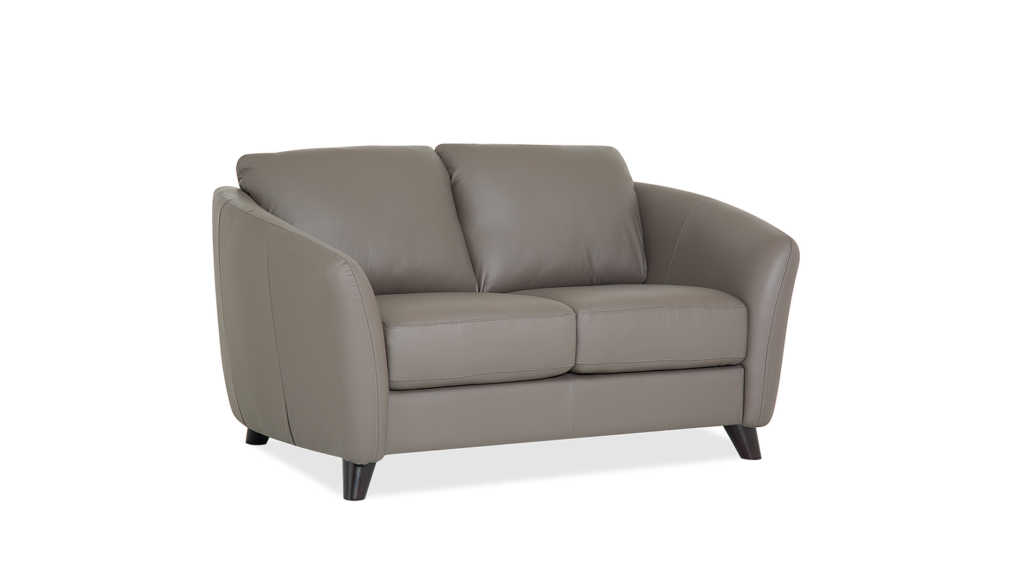 Alula Leather/Fabric Loveseat