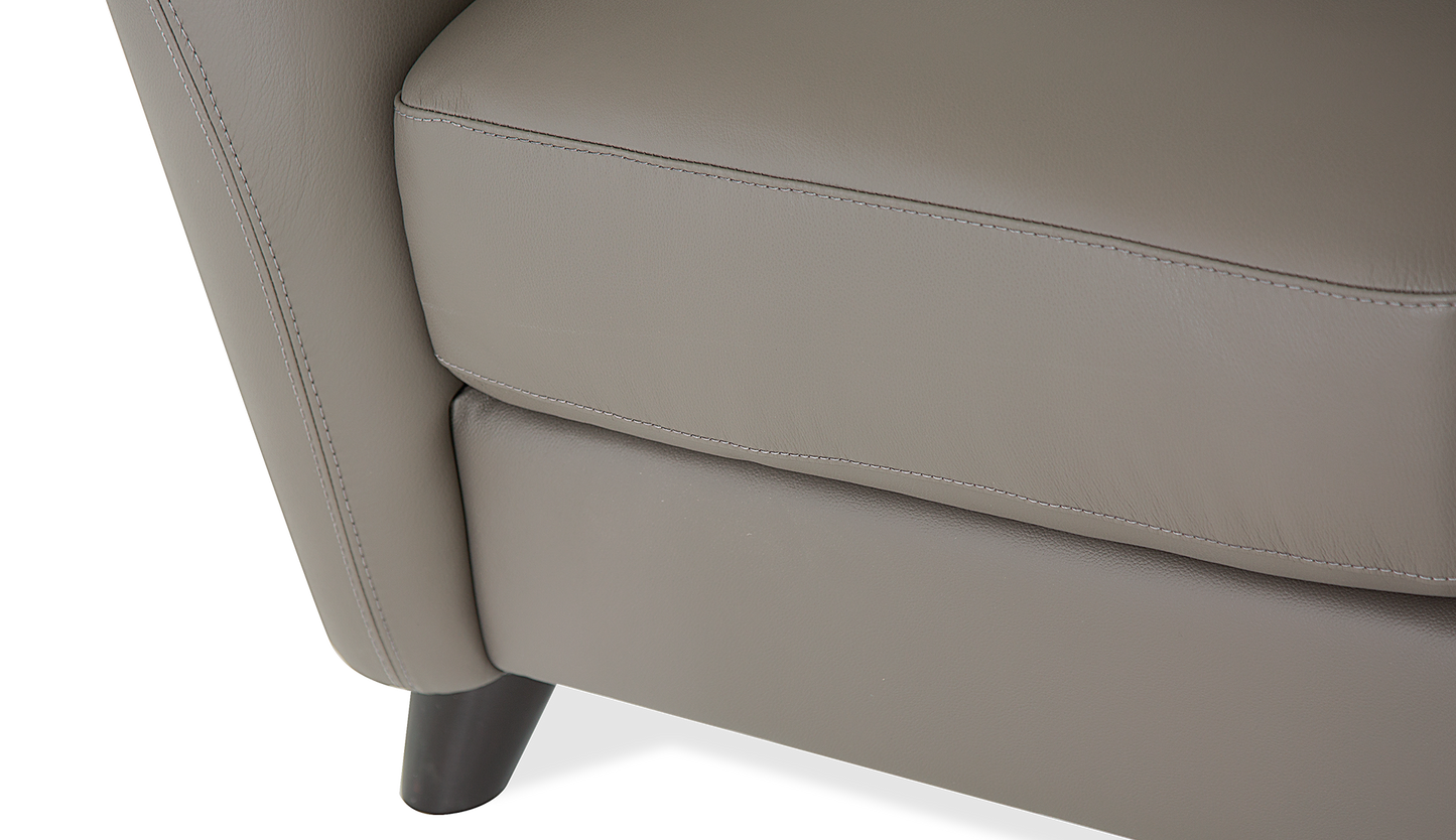Alula Leather/Fabric Loveseat