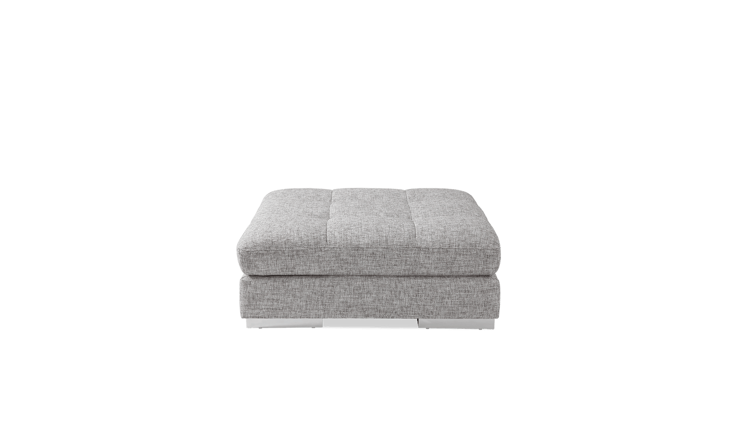 Miami Leather/Fabric Ottoman