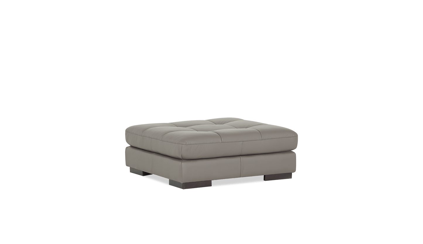 Miami Leather/Fabric Ottoman