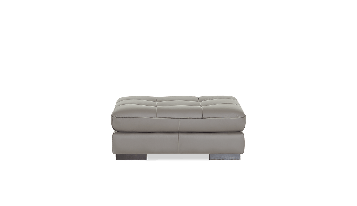 Miami Leather/Fabric Ottoman