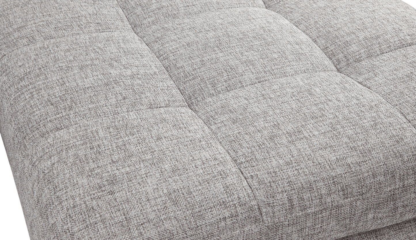 Miami Leather/Fabric Ottoman