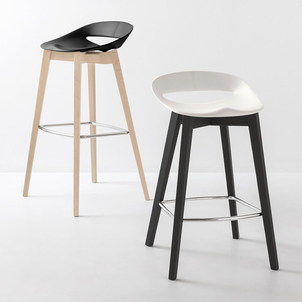 Cosmopolitan Stool Wood/Metal legs
