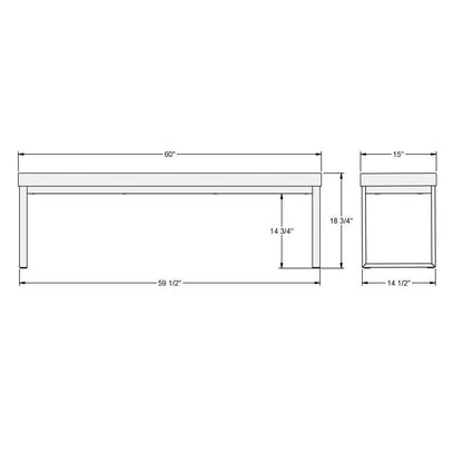 60" Dryden Bench