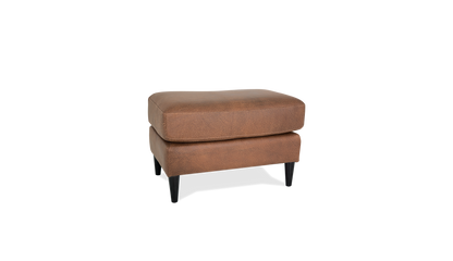 Atticus Leather/Fabric Ottoman