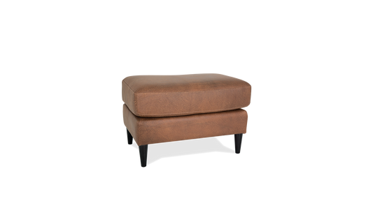 Atticus Leather/Fabric Ottoman