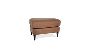Atticus Leather/Fabric Ottoman