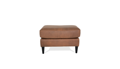 Atticus Leather/Fabric Ottoman