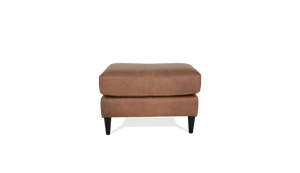Atticus Leather/Fabric Ottoman