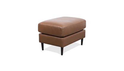 Atticus Leather/Fabric Ottoman
