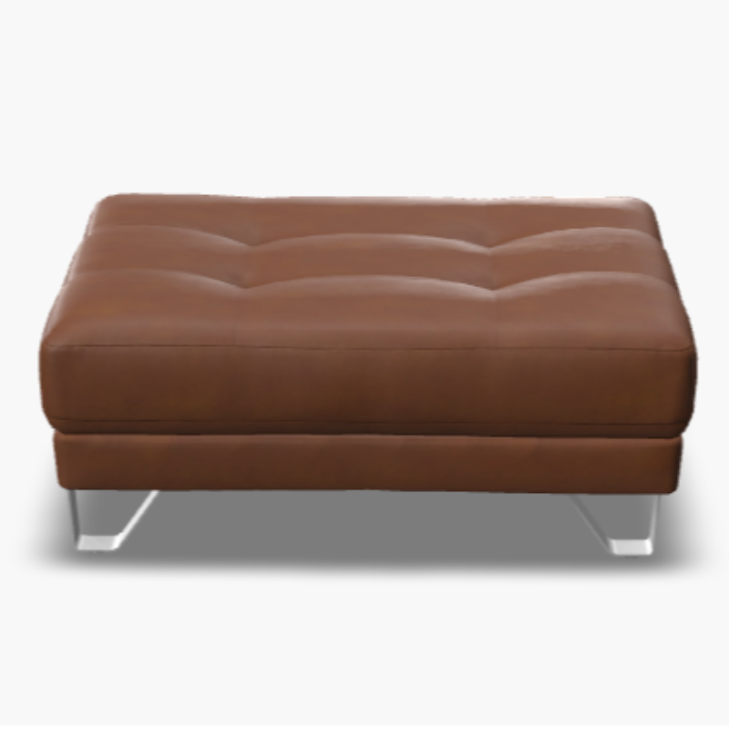 Seattle Leather/Fabric Ottoman