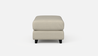 Alula Leather/Fabric Ottoman