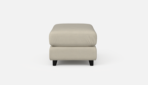 Alula Leather/Fabric Ottoman