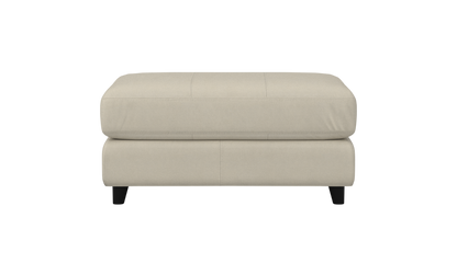 Alula Leather/Fabric Ottoman