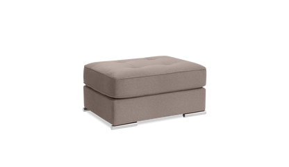 Pachuca Leather/Fabric Ottoman