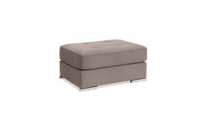 Pachuca Leather/Fabric Ottoman