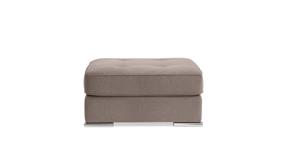 Pachuca Leather/Fabric Ottoman