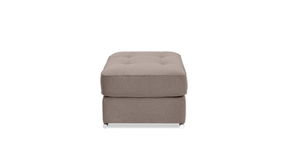 Pachuca Leather/Fabric Ottoman