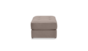 Pachuca Leather/Fabric Ottoman