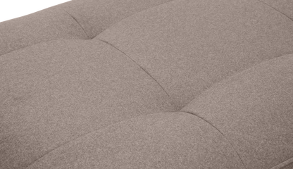 Pachuca Leather/Fabric Ottoman