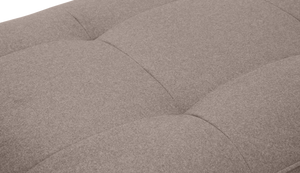 Pachuca Leather/Fabric Ottoman