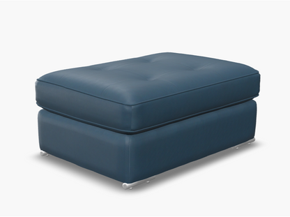 Pachuca Leather/Fabric Ottoman