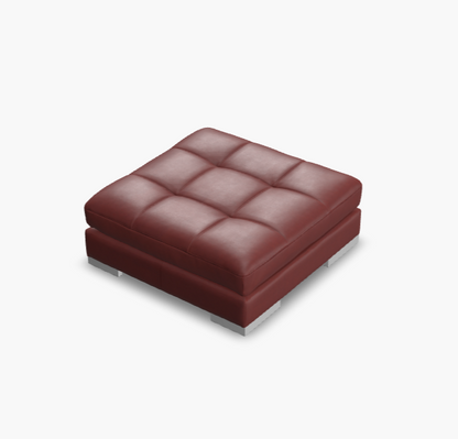 Miami Leather/Fabric Ottoman
