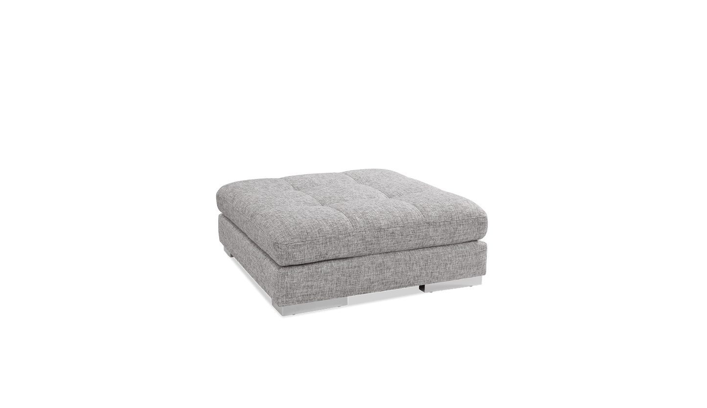 Miami Leather/Fabric Ottoman