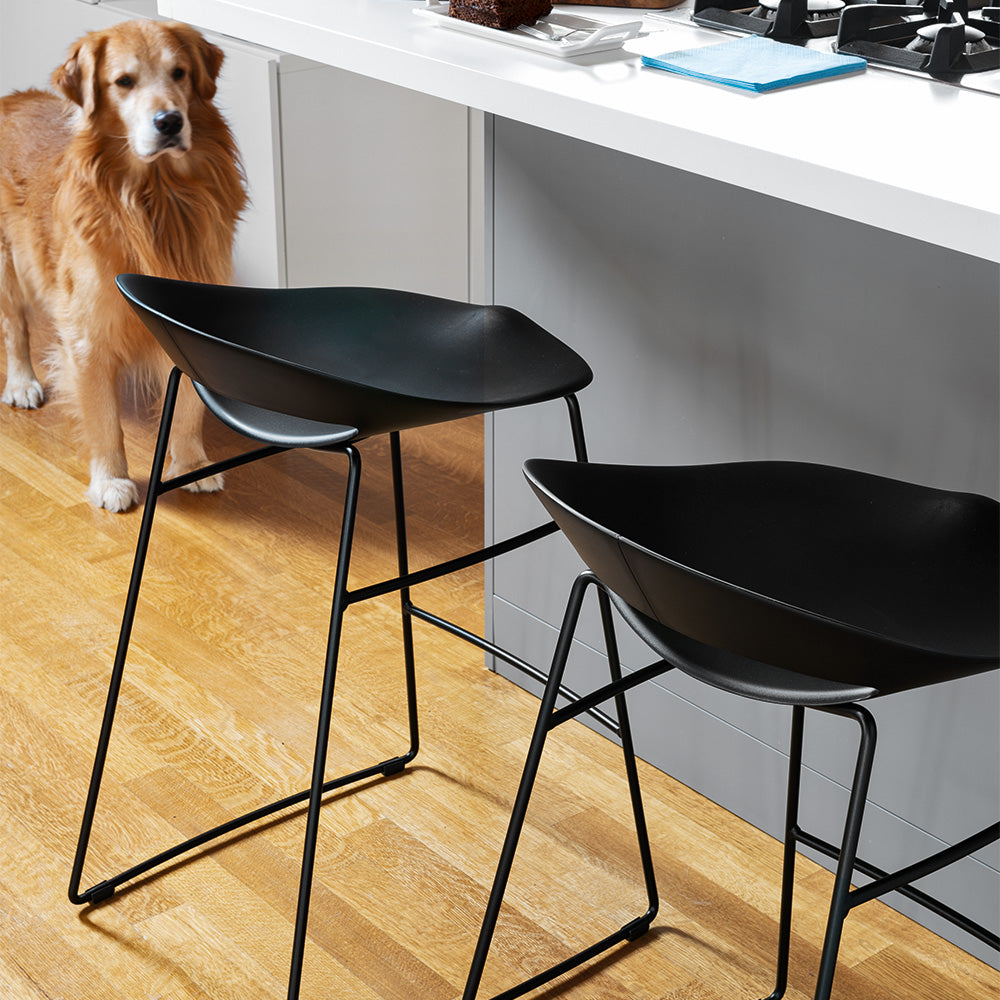 Cosmopolitan Stool Wood/Metal legs
